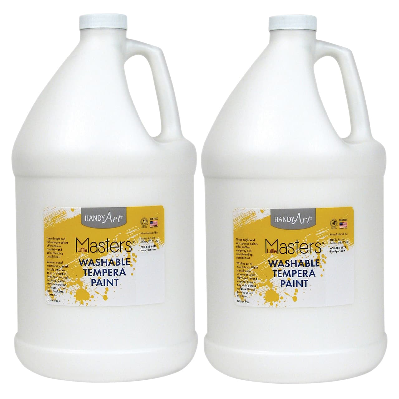 Handy Art® Little Masters® Washable Tempera Paint Gallon, 2ct.